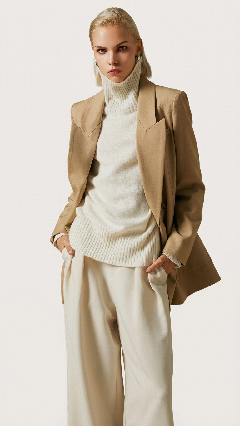 Valerie Structured Double-Breasted Blazer – Luxury Tailored Suit Jacket