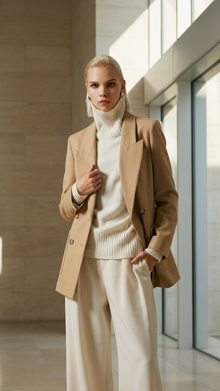Valerie Structured Double-Breasted Blazer – Luxury Tailored Suit Jacket