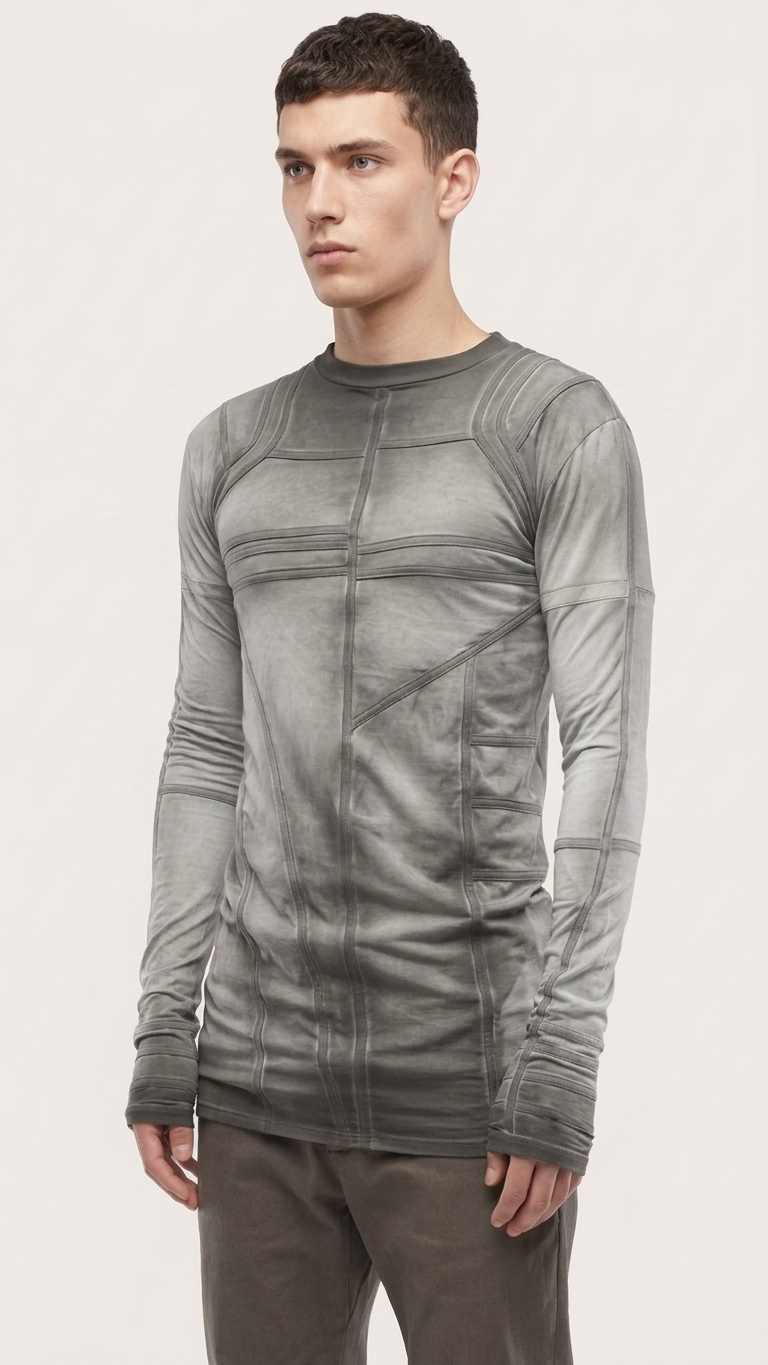 Dorian Deconstructed Asymmetric Long-Sleeve Top