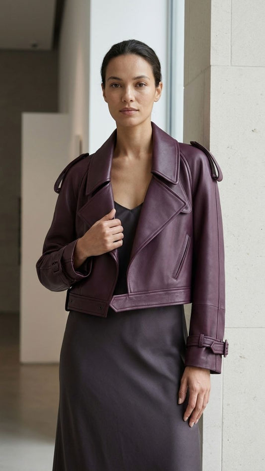 Antonia Deconstructed Leather Jacket – Luxury Asymmetrical Moto Outerwear