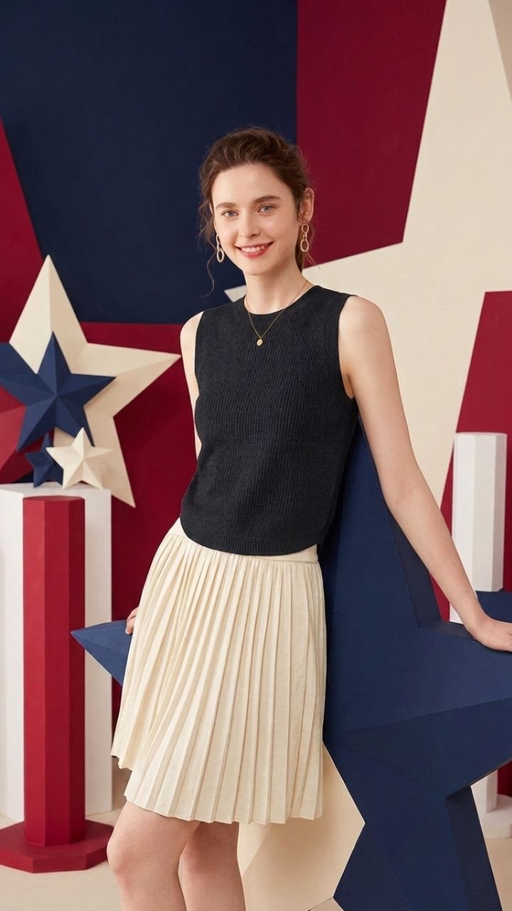 Ribbed Knit Sling Tank — Women's Sleeveless Fitted Top