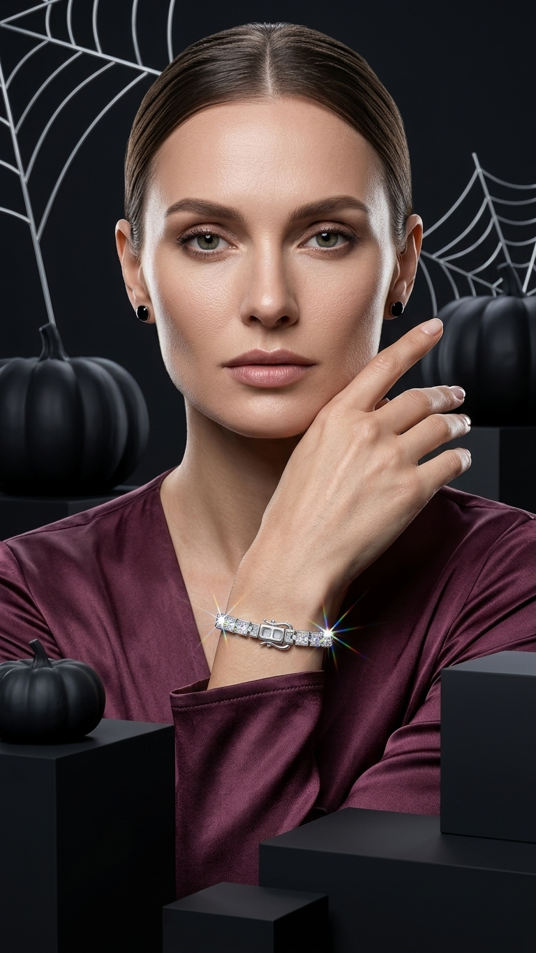 Square Moissanite Tennis Bracelet — S925 Silver, GRA Certified